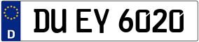 Trailer License Plate